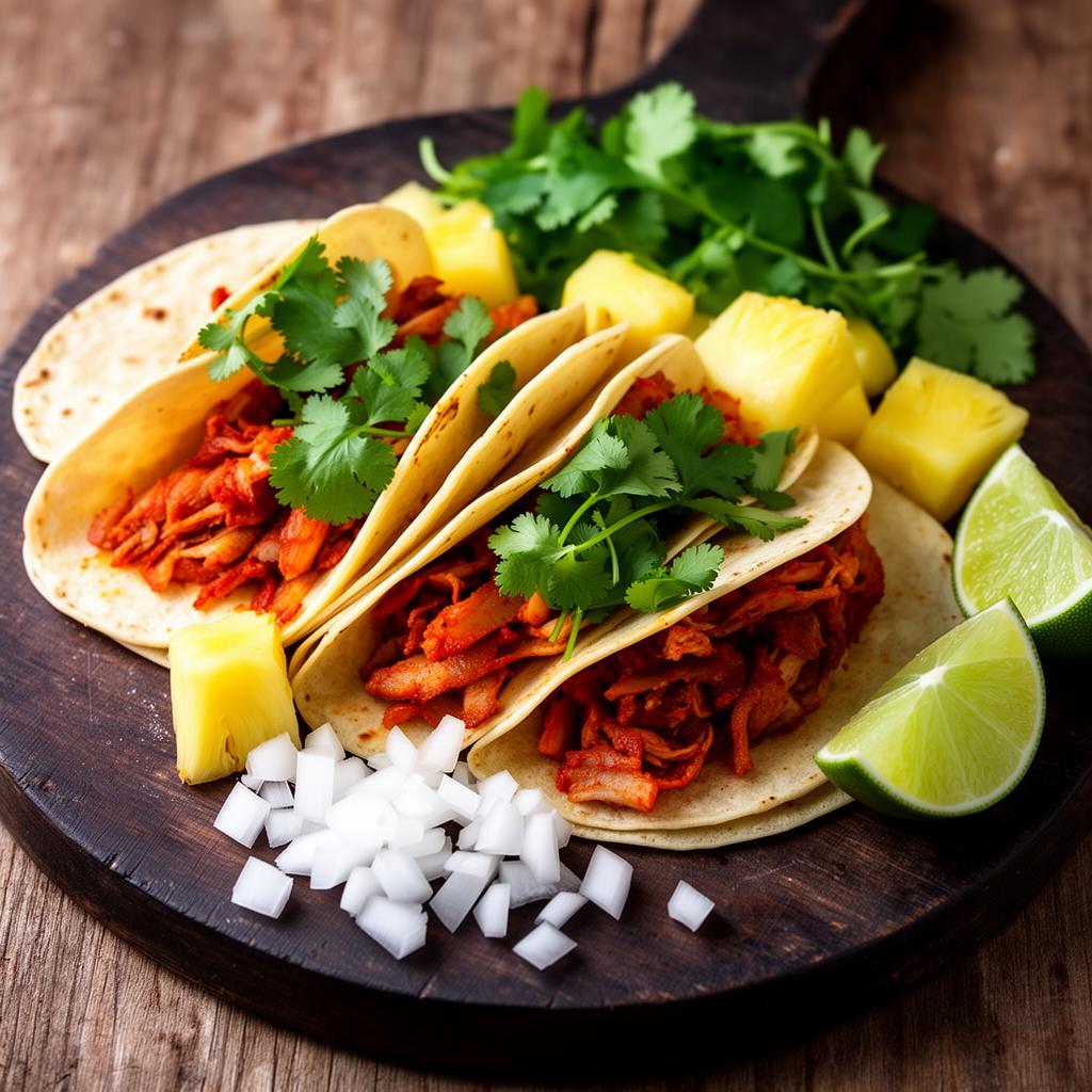 Tacos al pastor — specialità del ristorante messicano Tropico Latino a Sesto San Giovanni
